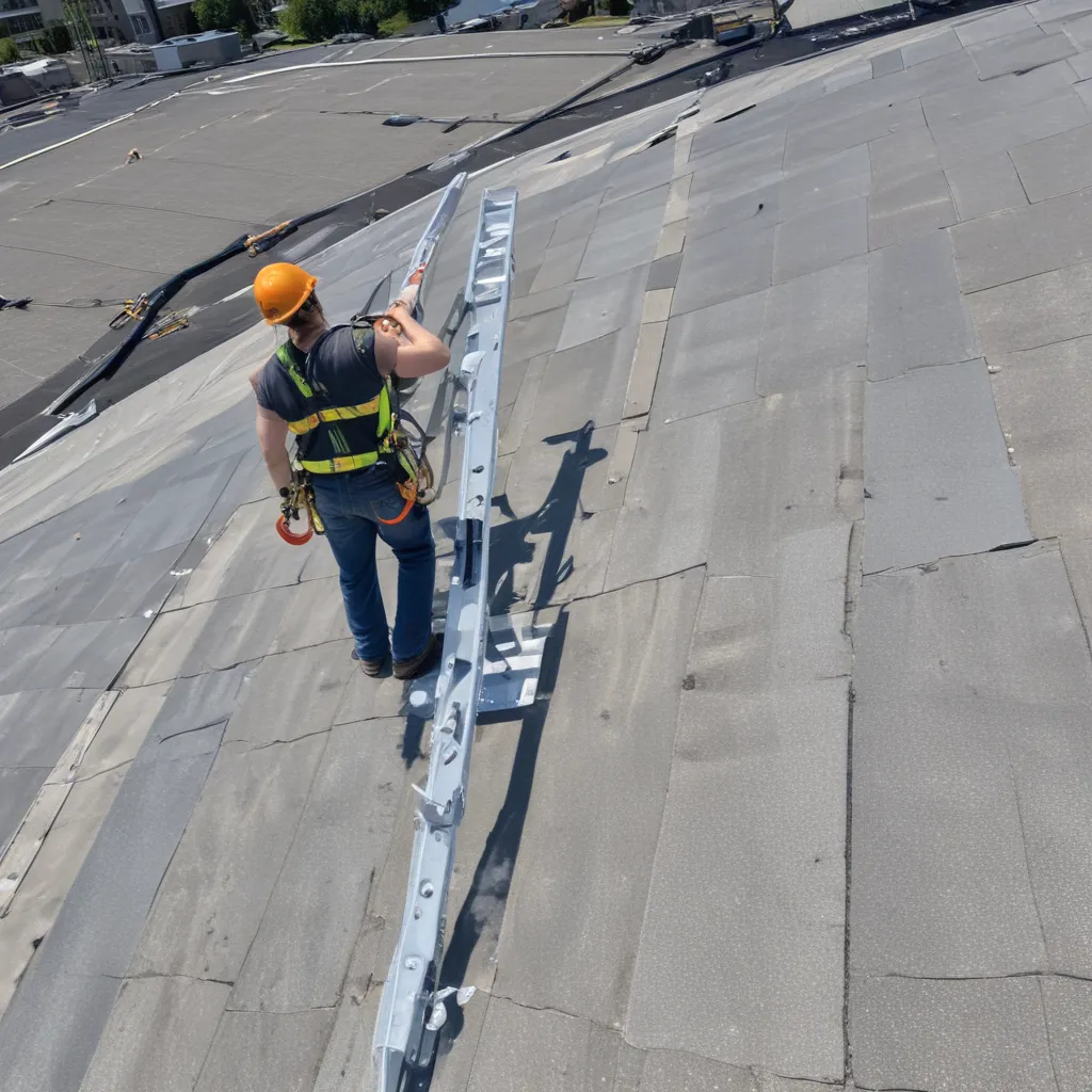 Installing Roof Safety Anchors and Access Ladders